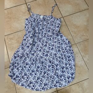 H&M Blue Floral Mini Dress
